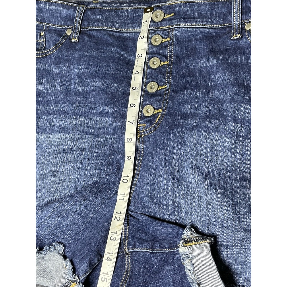 Torrid Shorts Womens 26 Blue‎ Vintage Stretch Denim 5 Inch High Rise Button Fly - Picture 9 of 10